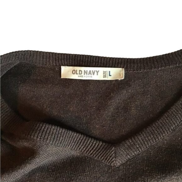 Old Navy Mens Grandpa Sweater Large Fisherman Forest Goblin‎  Brown Cabincore - Picture 3 of 6
